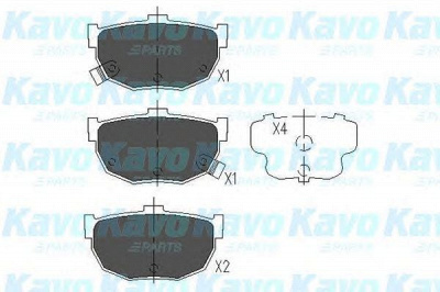 KAVO PARTS kbp3007 -  Комплект тормозных колодок, дисковый тормоз